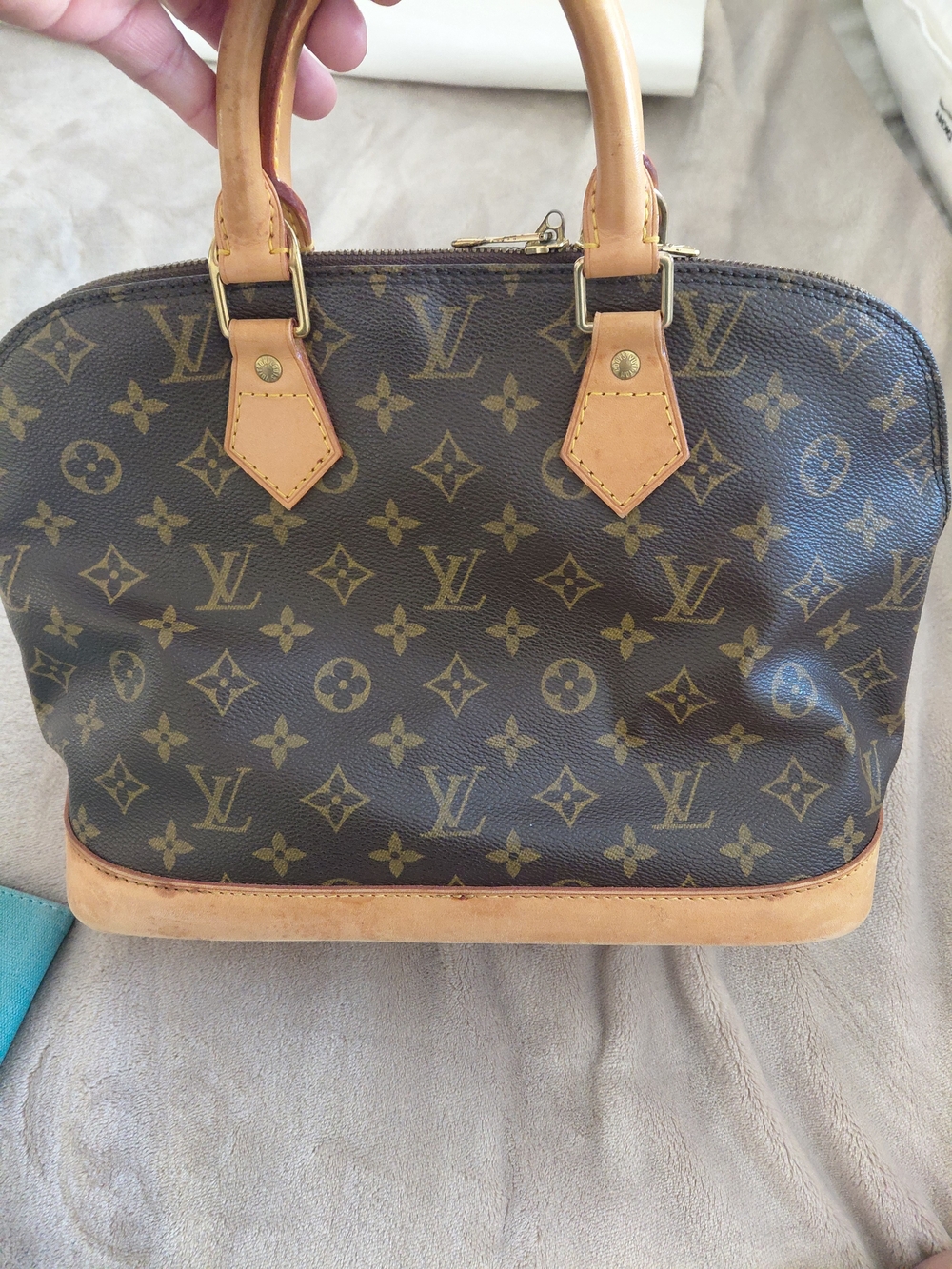 Louis Vuitton Monogram Alma Handbag - Brown & Tan
